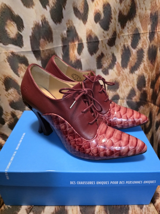 John Fluevog Shoes - John Fluevog Celestial Communications URSULA Lace-Up Heels - Size 7.5